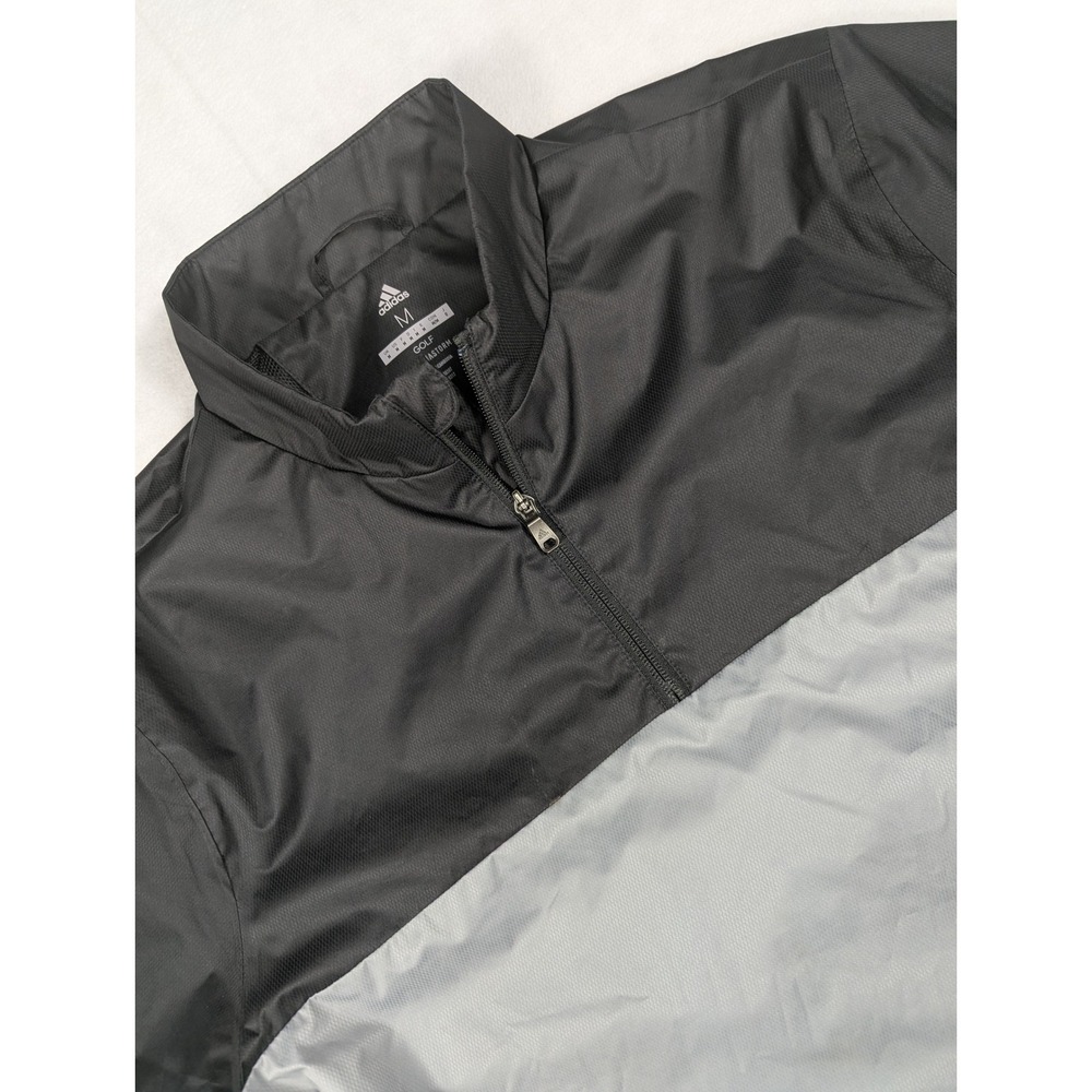 Adidas Golf Climastorm‎ Mens Pullover Raincoat Black Gray Size Medium